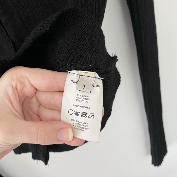 TheOpen Product Knit Shoulder Cut Out Cardigan Size 1 - Picture 11 of 11